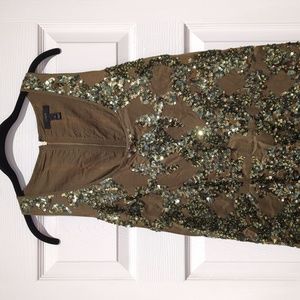 Sparkly Green JCrew Mini Shift Dress